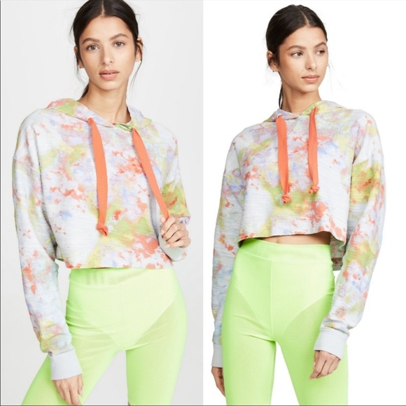 Free People Thinkin About You Tie Dye Hoodie~XS on tag, more like oversized med - Picture 4 of 12